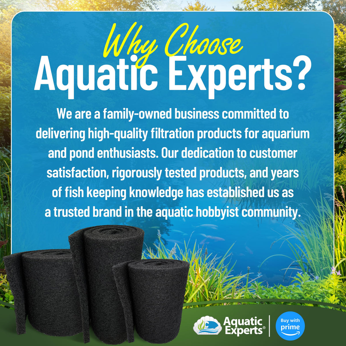 Aquatic Experts pond water clarity with filter media improving visual quality.