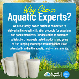 Aquatic Experts Safe-for-fish filter media suitable for koi pond life.