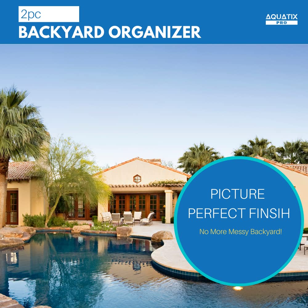 Aquatix Pro backyard organized with durable hangers.