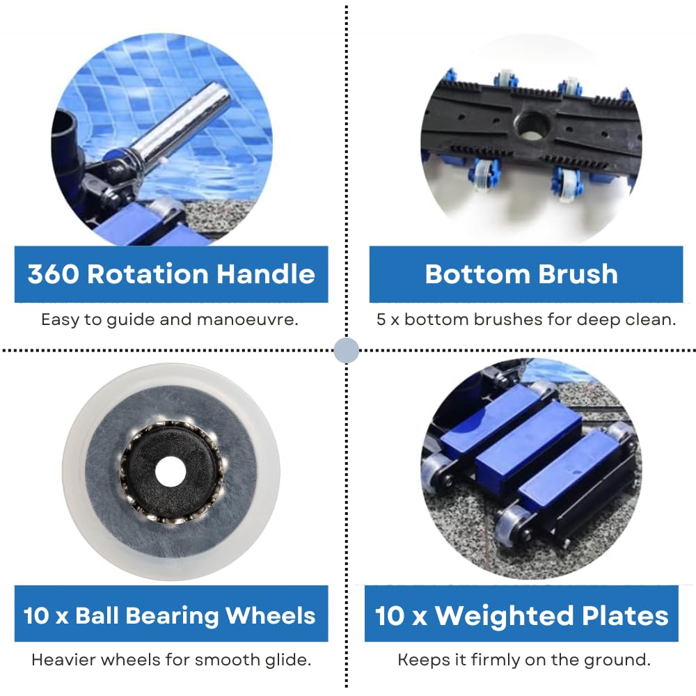 Aquatix Pro flex swivel connector for easy steering and maneuverability.