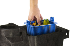 Aquatix Pro Hayward pump basket side view highlighting durable construction