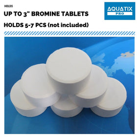 Aquatix Pro in-ground and above-ground compatibility supports versatile pool setups.