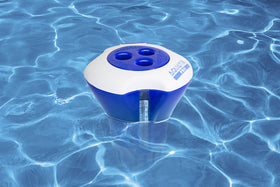 Aquatix Pro large durable floater offers reliable pool sanitation season after season.