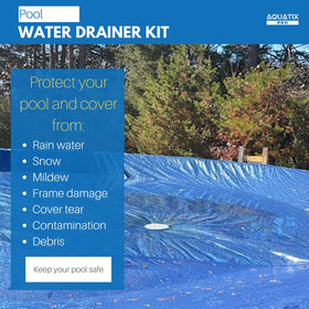 Aquatix Pro 16ft hose enables easy reach during drainage.