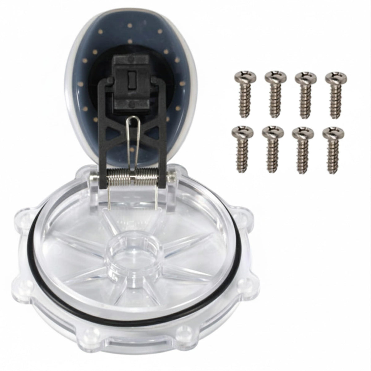 Aquatonics 263042Z 2-way valve cover, clear view for easy flow monitoring.
