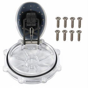 Aquatonics 263042Z 2-way valve cover, clear view for easy flow monitoring.
