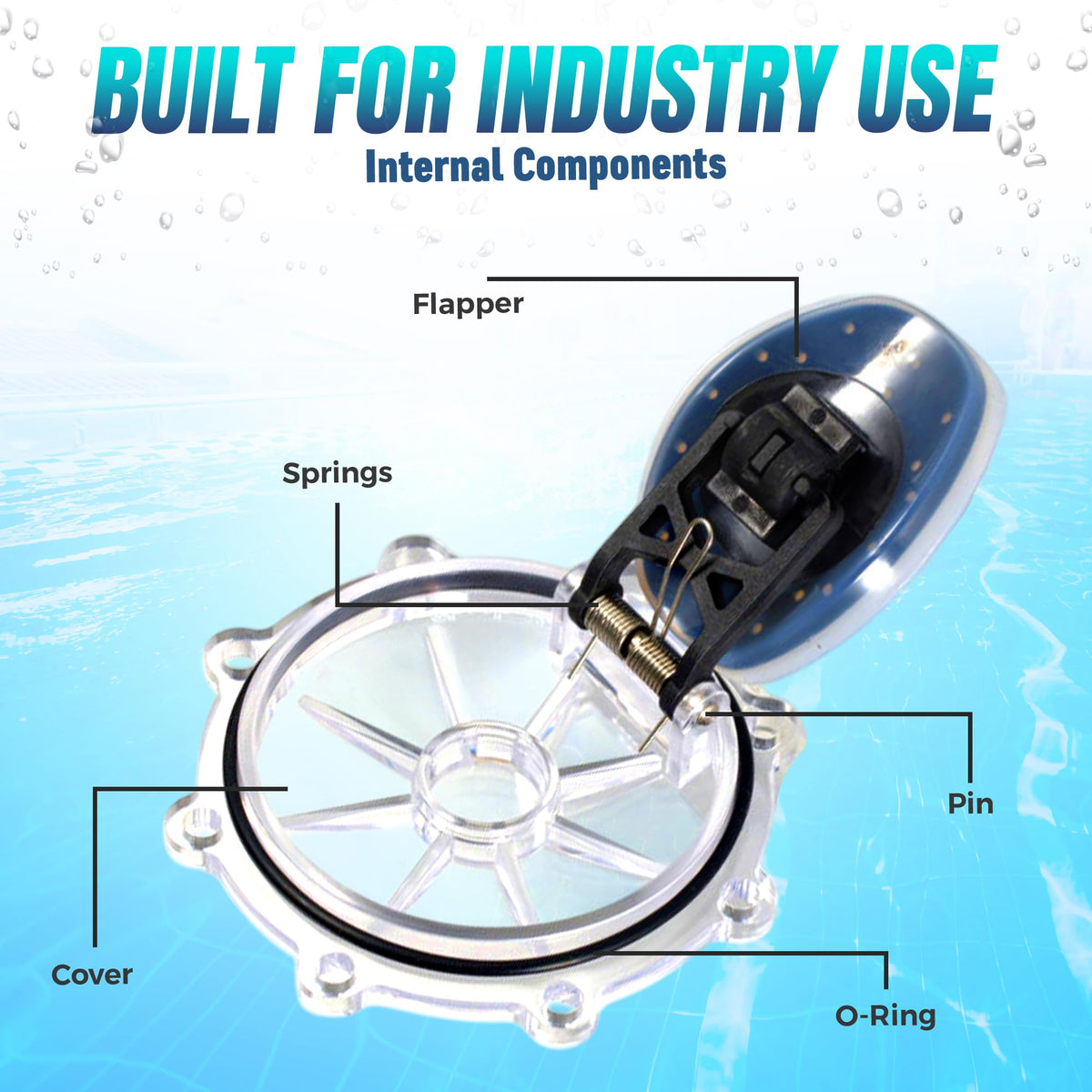 Aquatonics replacement cover enables easy installation for 8-screw valves.
