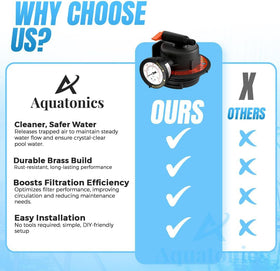 Aquatonics DEX2420MAR2 in-use scene showing air relief in filtration