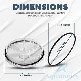 Easy installation of Aquatonics 357151 lid with locking ring and simple steps.