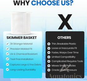Aquatonics easy-installation skimmer kit supports reliable pool filtration.