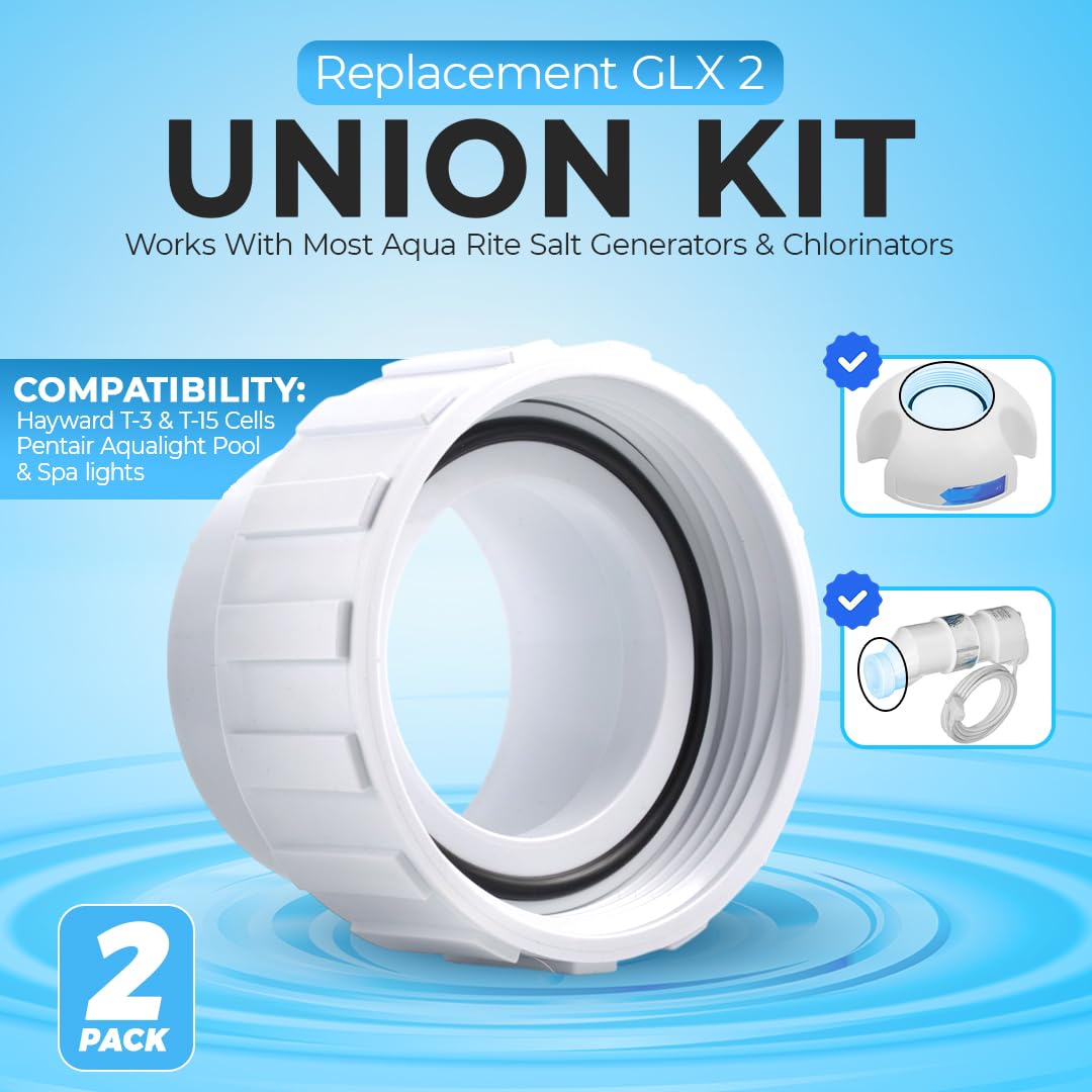 Aquatonics Hayward Goldline-compatible connector for seamless pool and spa unions.