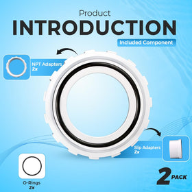 Aquatonics PVC hard plastic unions withstand high pressure and temperature.
