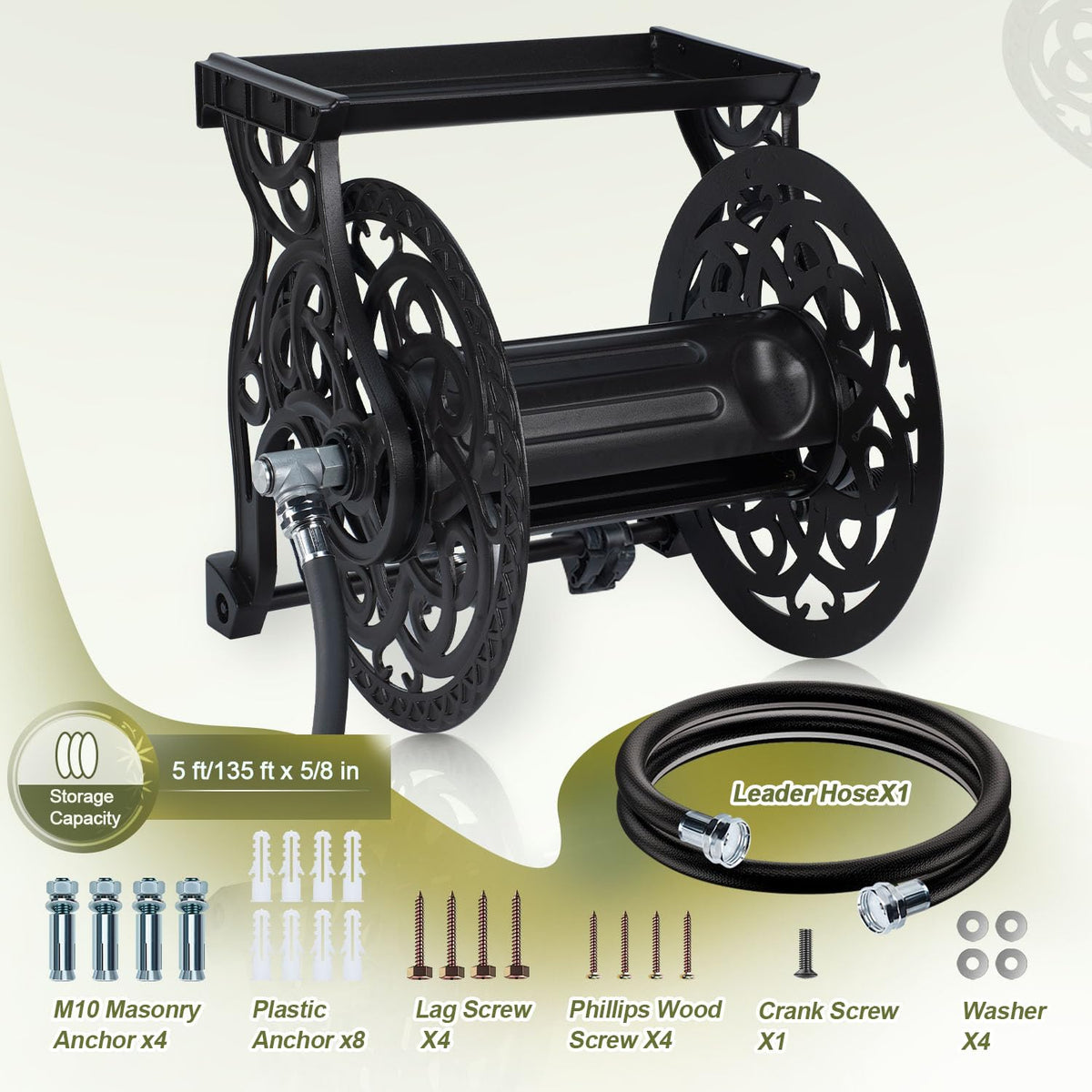 AQUAZILLA leader hose included for quick setup and immediate use.