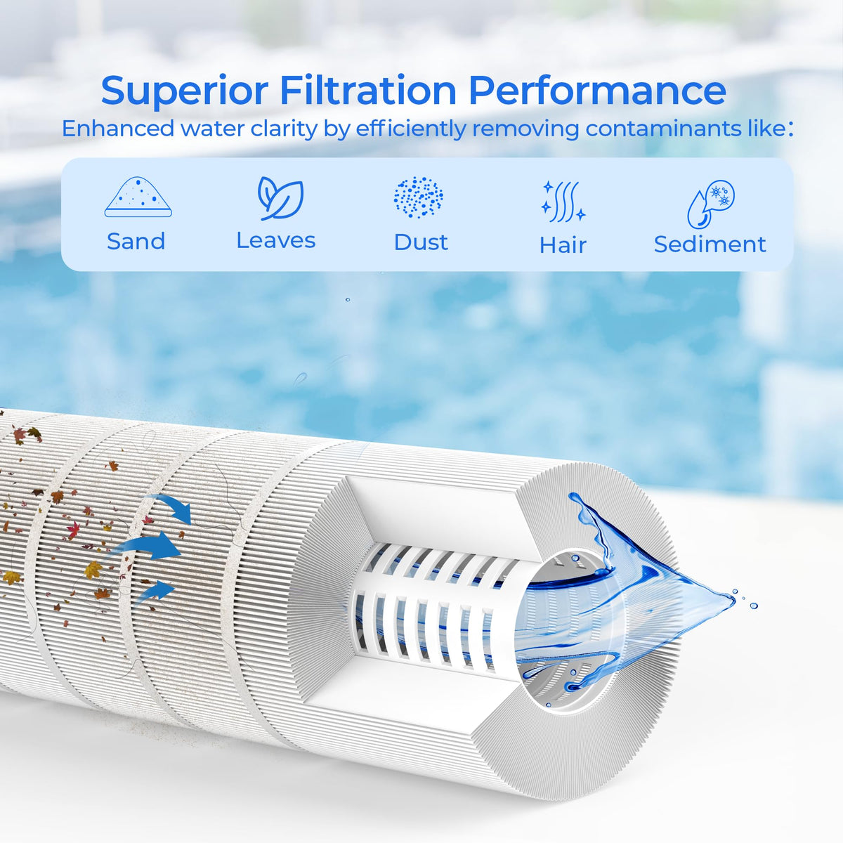 AQUIVEX CX1280XRE removal cleaning emphasizes easy maintenance after heavy pool days