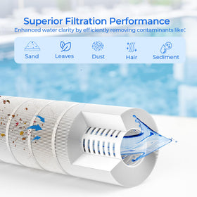 AQUIVEX CX1280XRE removal cleaning emphasizes easy maintenance after heavy pool days