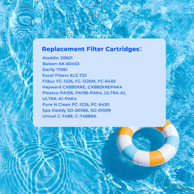 AQUIVEX CX880XRE filter-system-in-use shows steady water flow in a pool.