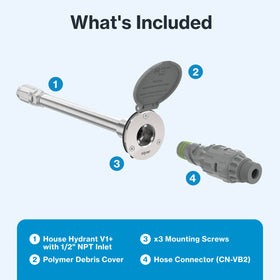 Aquor 12in stem straight inlet simplifies DIY or professional install.