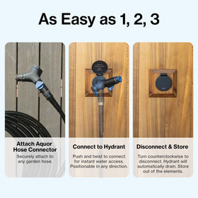 Aquor Comfort Grip VB hose connector quick attachment to Aquor hydrants