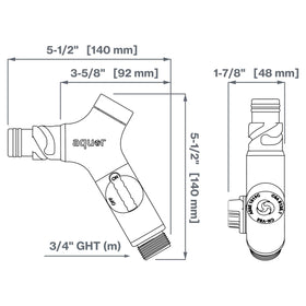 Aquor Comfort Grip VB hose connector crush-proof polymer for durable outdoor use