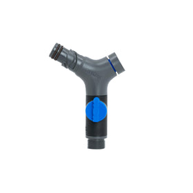 Aquor Comfort Grip VB hose connector side view highlighting ergonomic design for easy setup