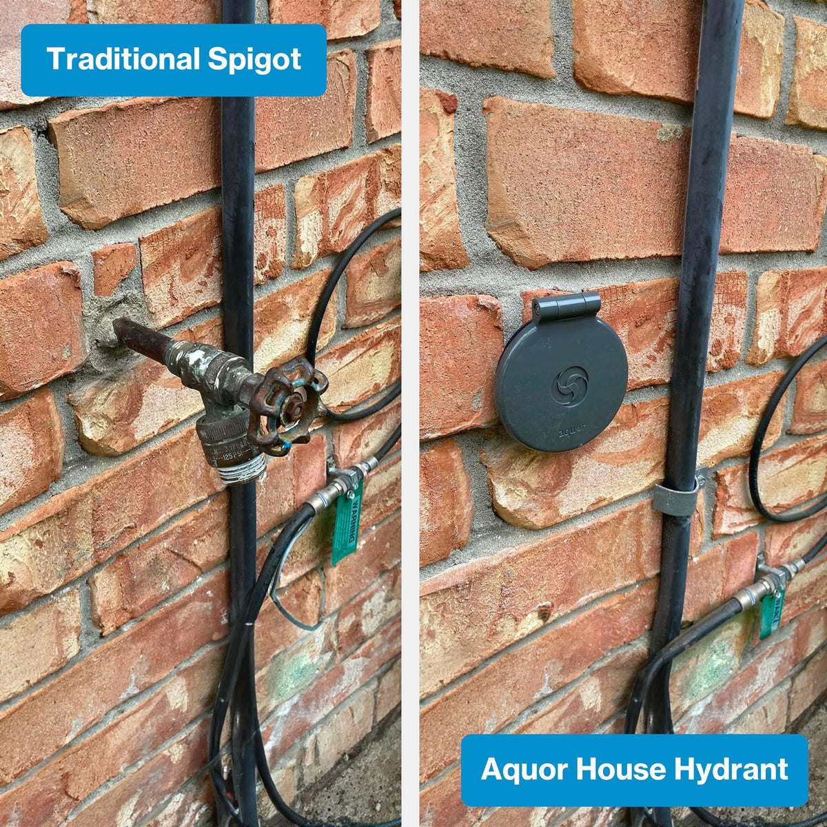 Durable Aquor hydrant with steel and polymer construction for outdoor reliability