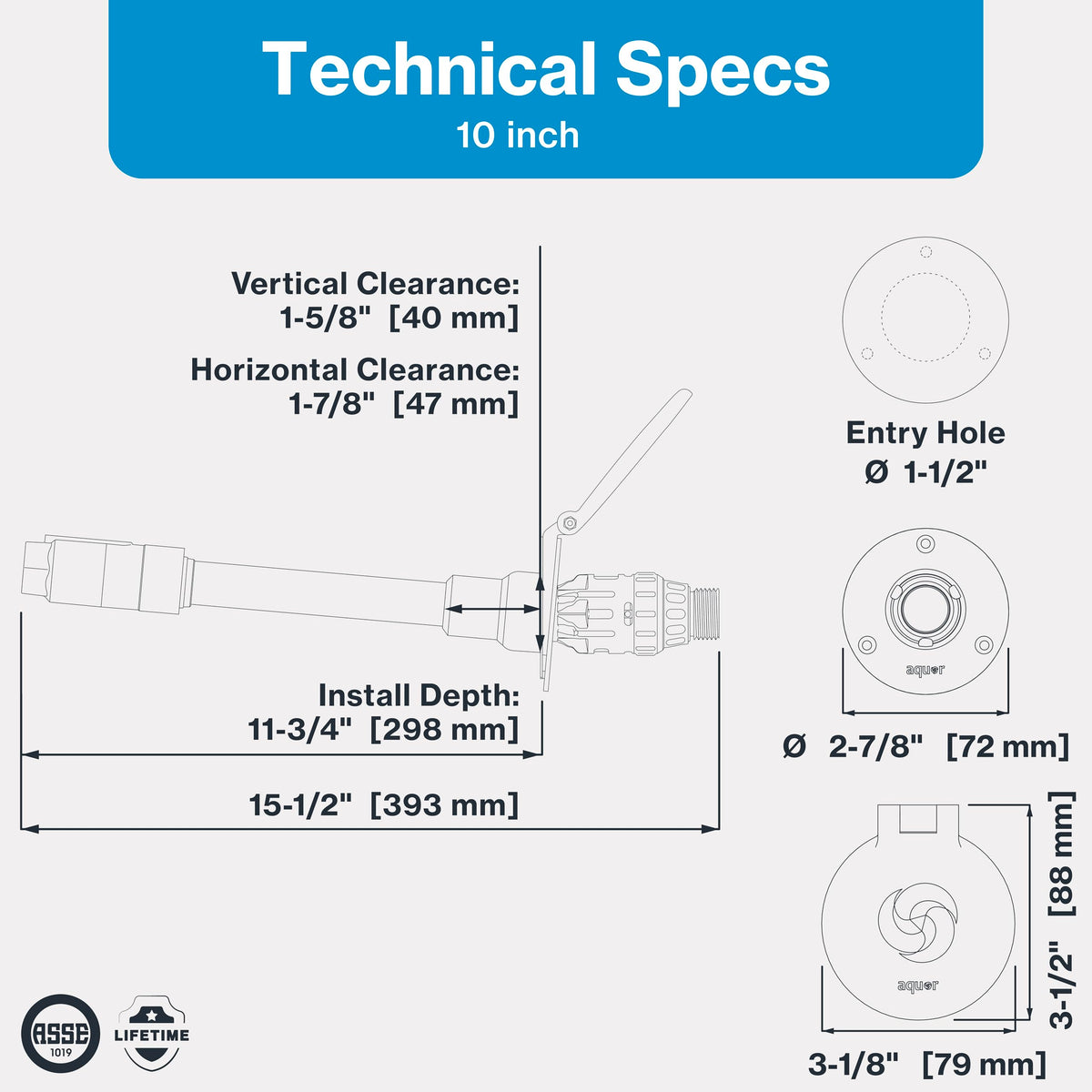 Installation guide included with Aquor hydrant enables straightforward setup