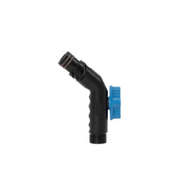Aquor removable faucet hose connector in jet black for quick, secure connections.