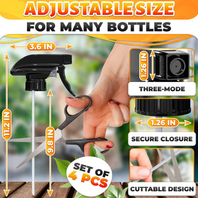 Aquue universal-fit sprayer top demonstrates simple replacement on compatible bottles.