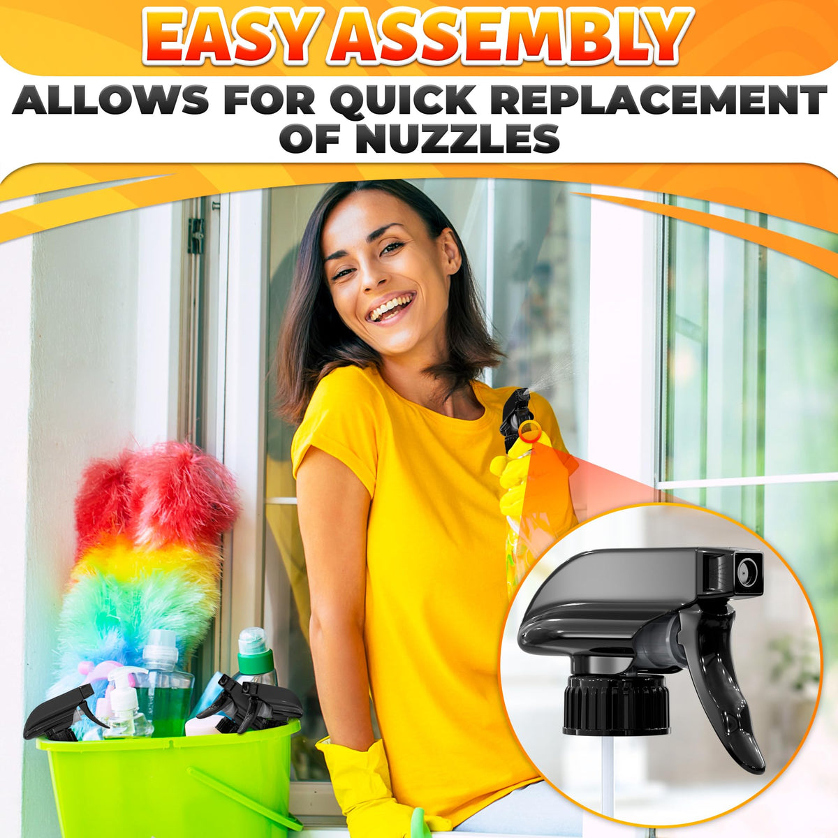 Aquue whole-home spares concept presents ready-to-use spray heads for kitchen and bath.