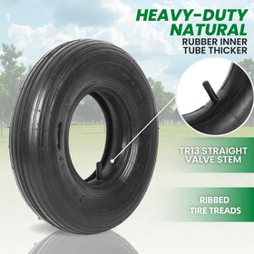 AR-PRO 13x4.00-6 tire mounted on a 6-inch rim, universal fit.