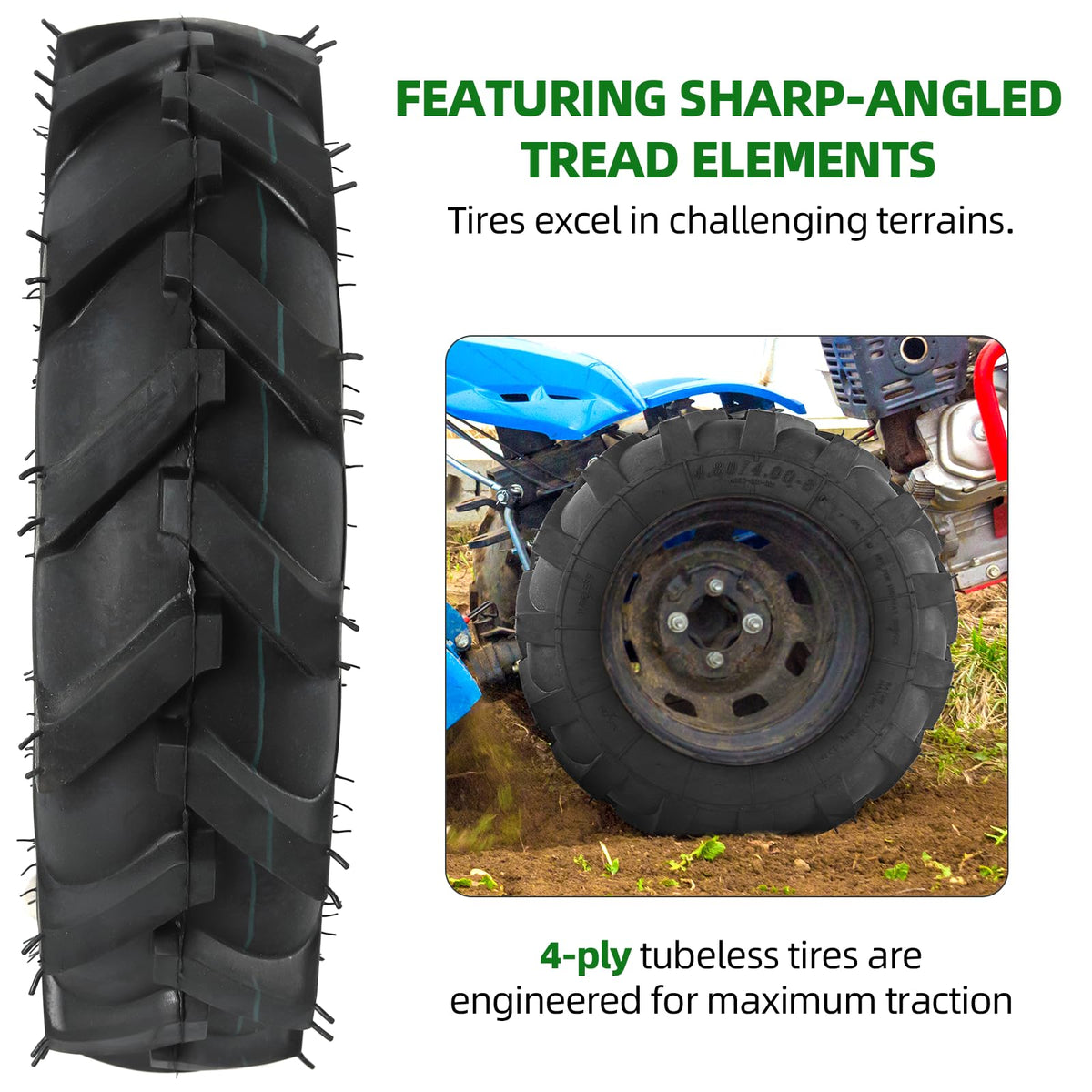 AR-PRO deep lug tread close-up for rugged outdoor grip.