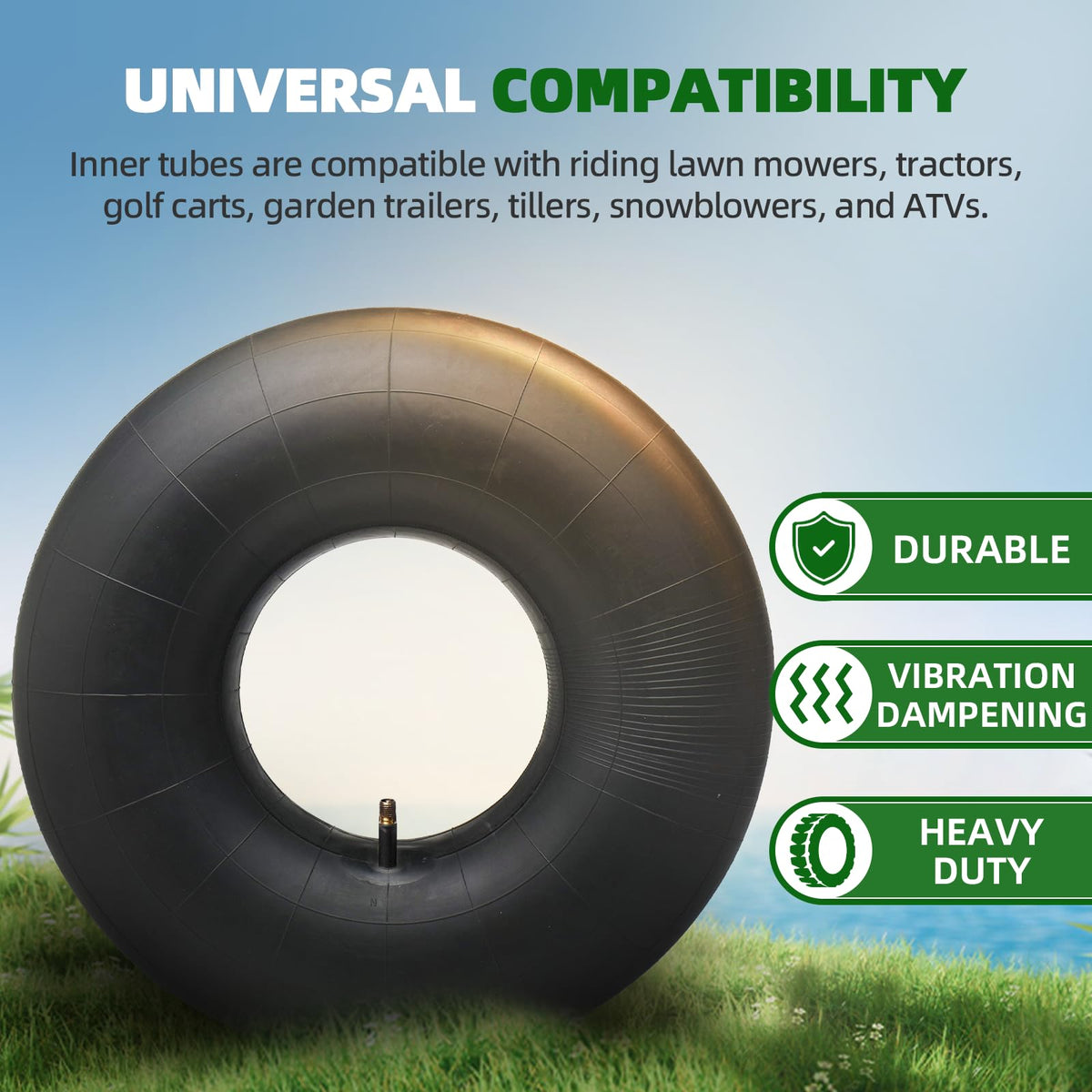 AR-PRO 20x10-8 inner tube with TR-13 valve for reliable air seal