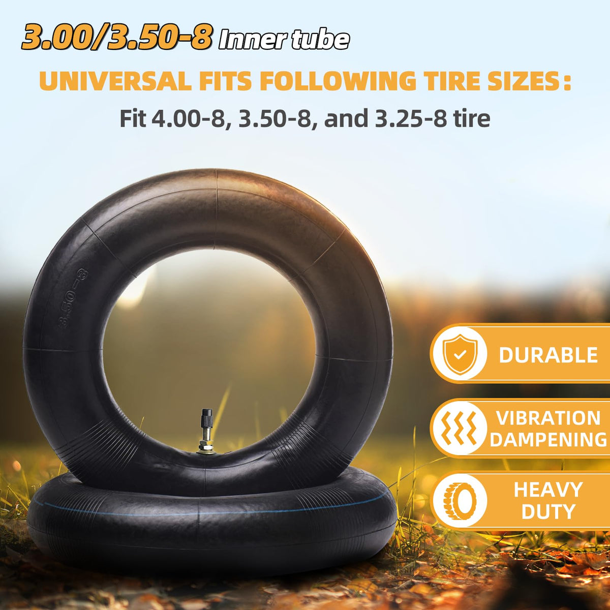 AR-PRO thick-rubber inner tube for smoother garden cart rides