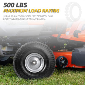 AR-PRO 4-ply front tire wheel offers durable load handling up to 500 lb