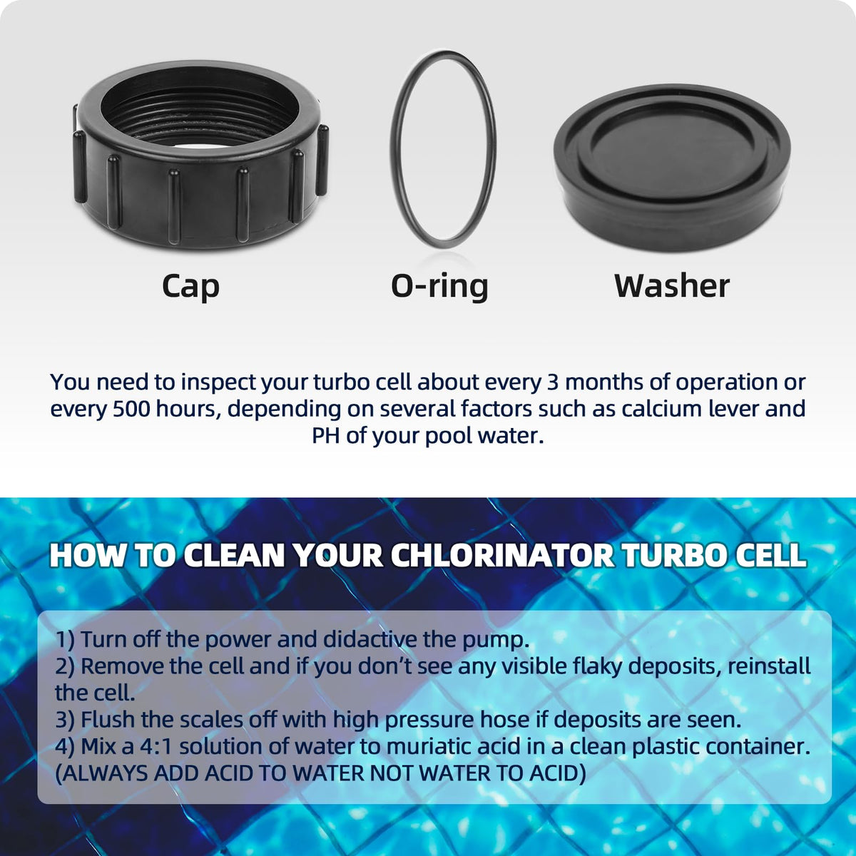 AR-PRO acid soak image demonstrates 15-minute immersion for cleaner cells.