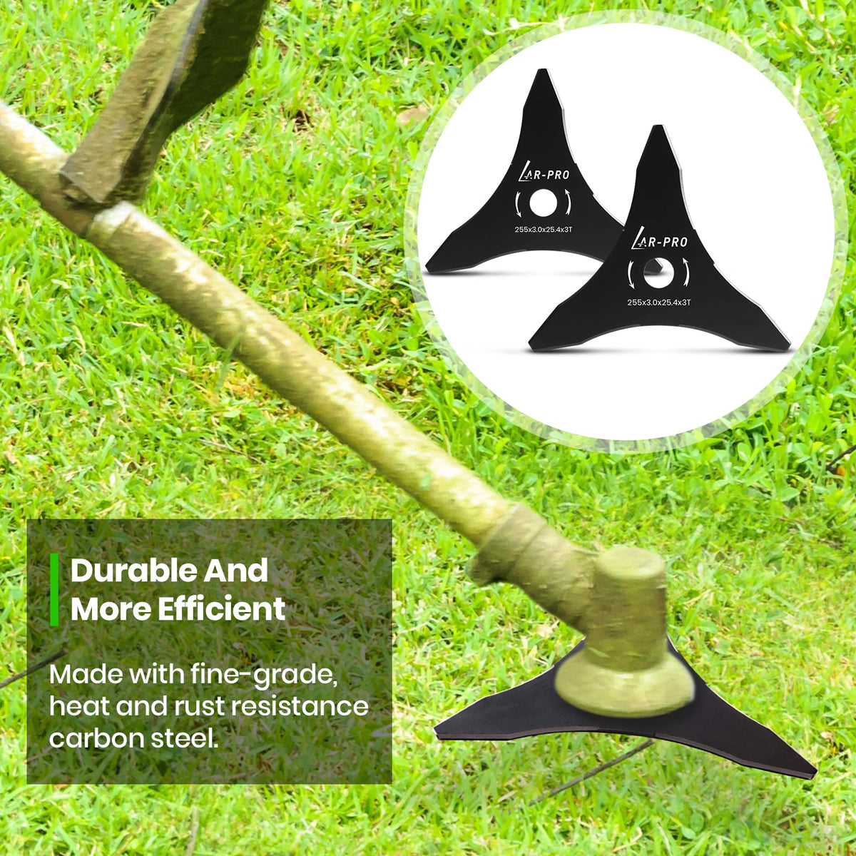 AR-PRO compatible with 20mm or 25.4mm arbors for many trimmers.