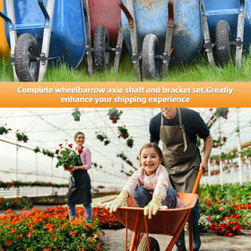 AR-PRO compatible with 5/8 inch axles for single-tire wheelbarrows.