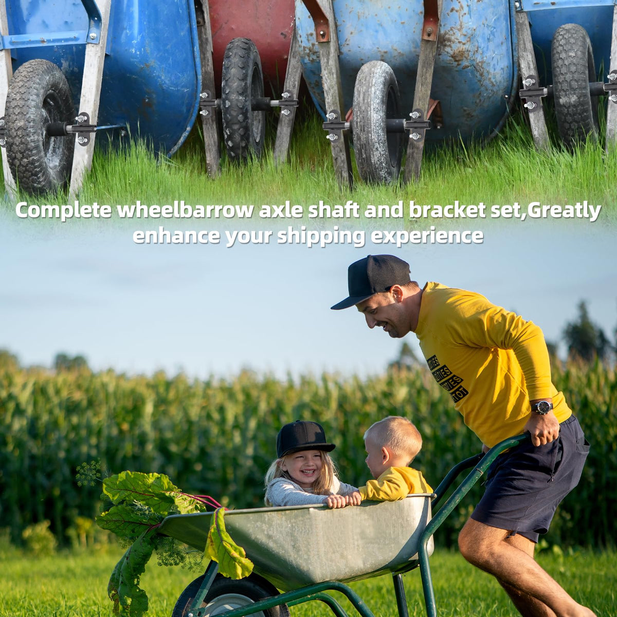 AR-PRO 60 mm bolts and nuts for durable wheelbarrow assembly