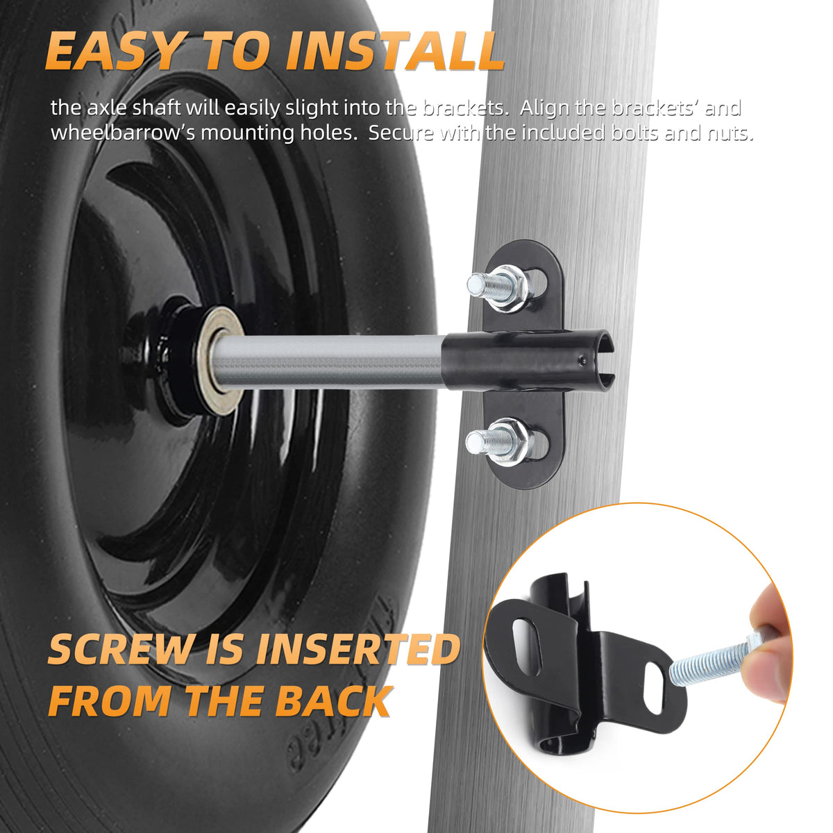 AR-PRO bolts and nuts are included, enabling straightforward installation.