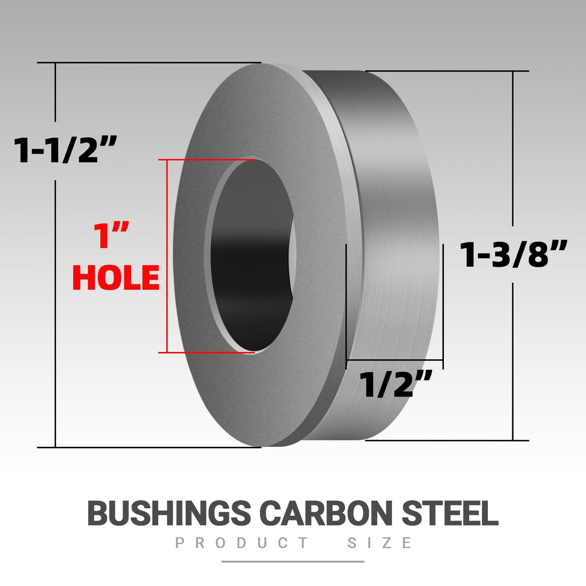 AR-PRO carbon steel bushings highlighting durable construction