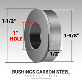 AR-PRO carbon steel bushings highlighting durable construction