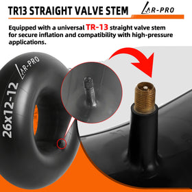 Durable butyl rubber construction of AR-PRO inner tube