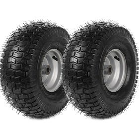 AR-PRO front tire wheel assembly 15x6-6 for riding mowers enhances stability during mowing