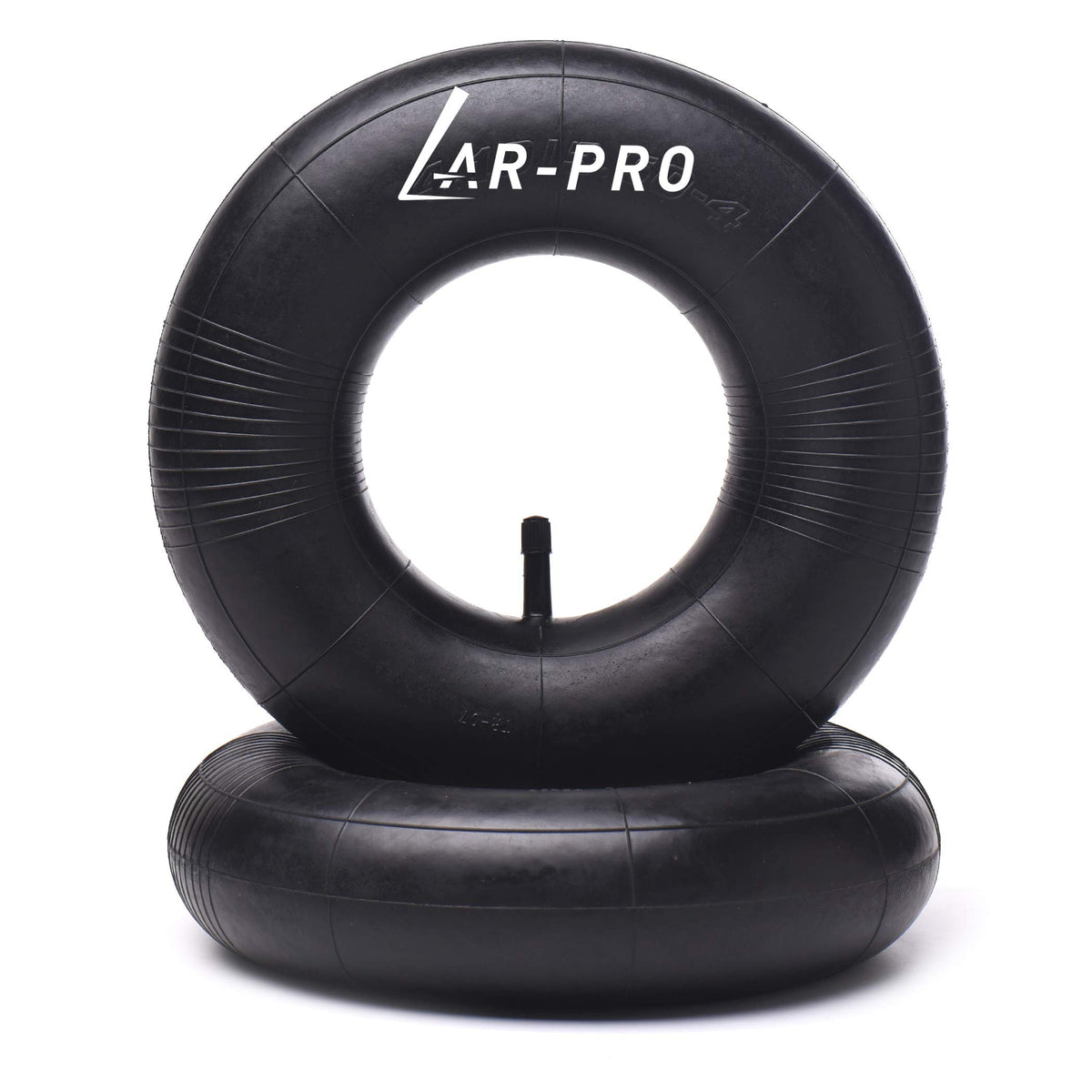 AR-PRO heavy-duty inner tube with TR-13 valve, front view for wheelbarrow installation