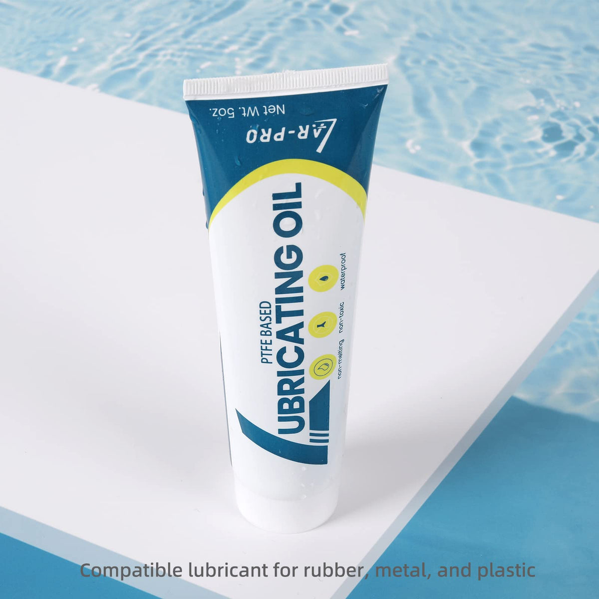AR-PRO long-lasting pool lube maintains effectiveness when stored cool and dry.