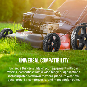 AR-PRO versatile outdoor wheels suitable for carts, pressure washers, and generators.