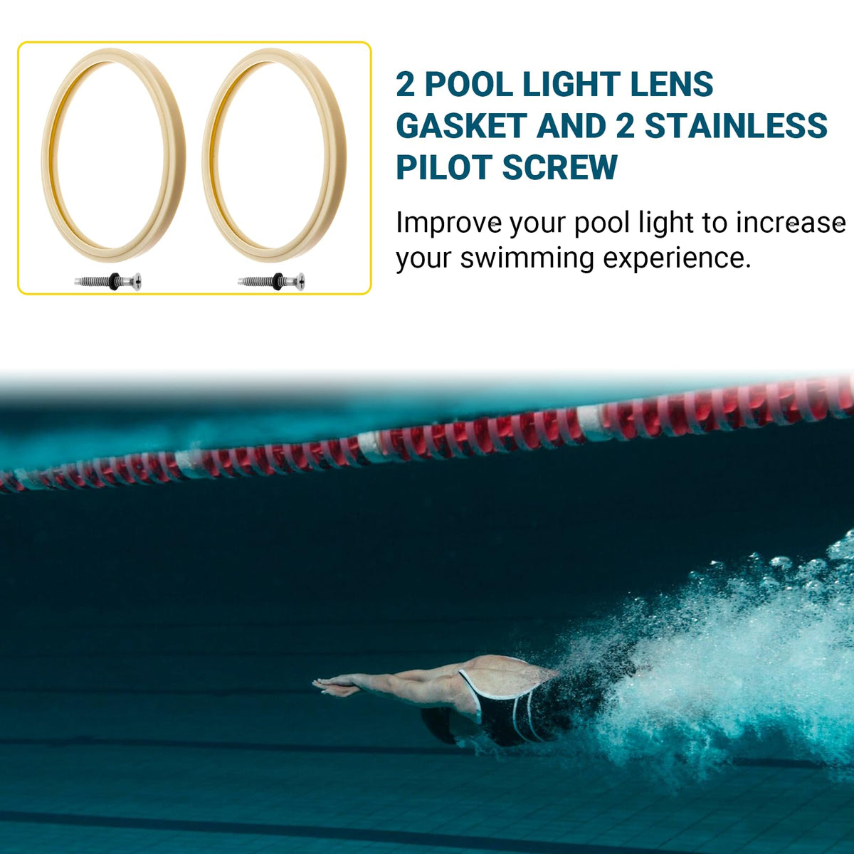 AR-PRO pool light parts kit simplifies maintenance.