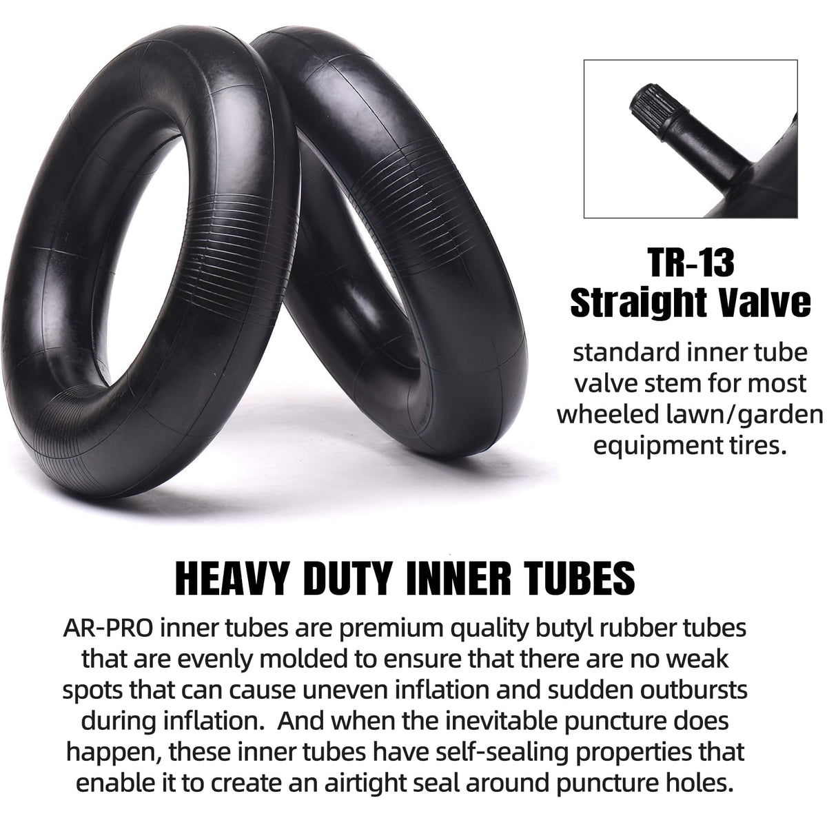 AR-PRO contents show two tires and two inner tubes in the set