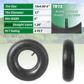 AR-PRO ribbed tread enhances traction across surfaces.