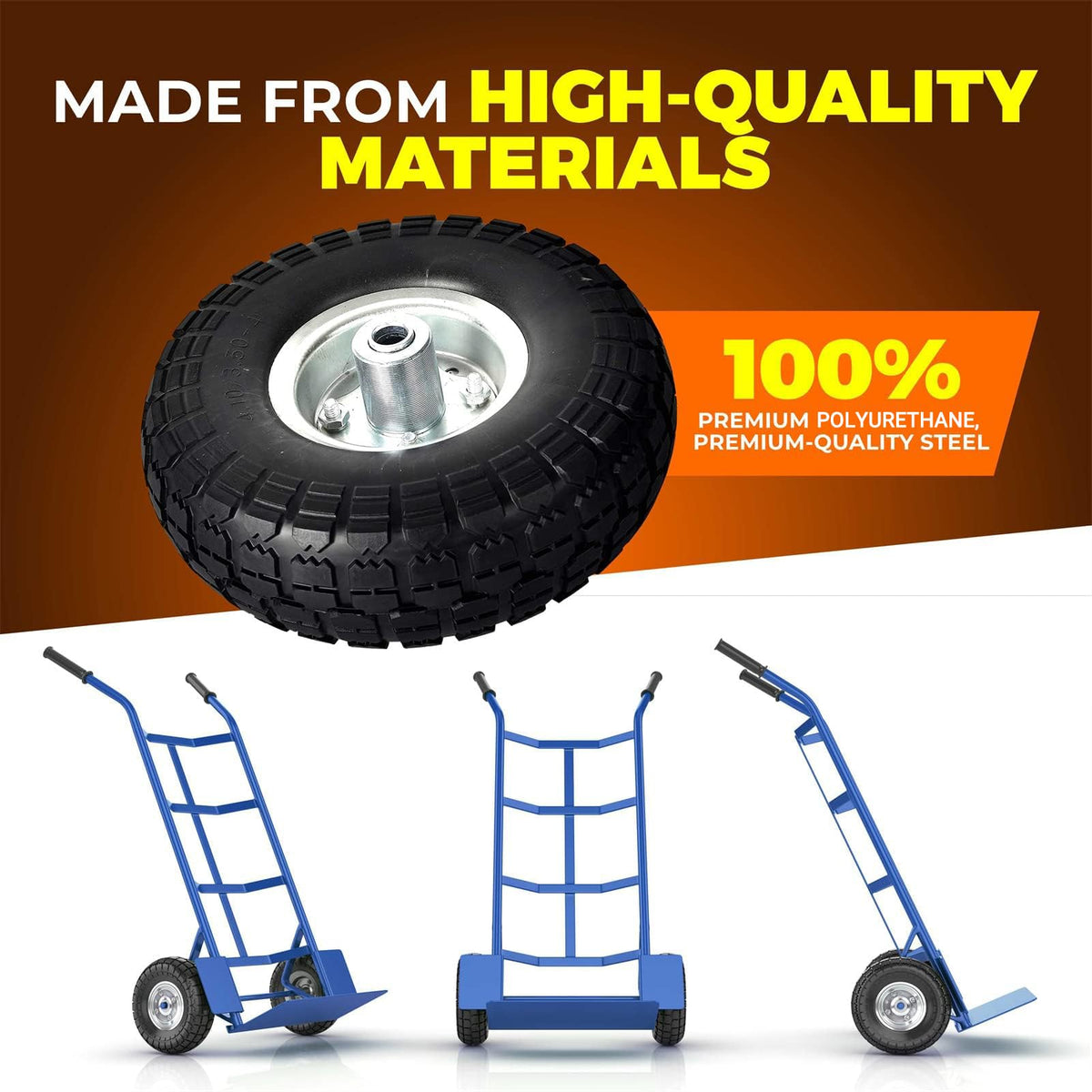 AR-PRO sawtooth tread with sealed bearings for traction and smooth rotation